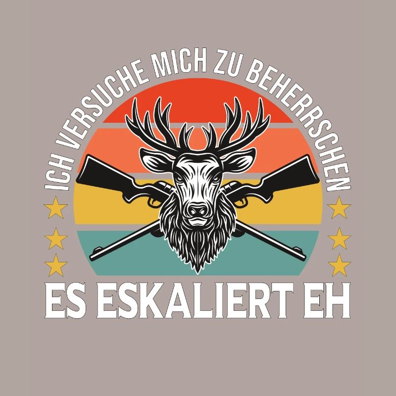 Jäger Beherrschen sich auf der Jagd