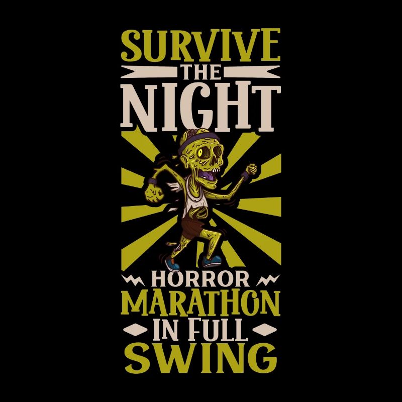 Horror Zombie Runner Half Marathon Running Jogging