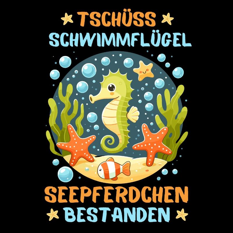 Seepferdchen Seestern Meer Schwimmbad Kinder Fun