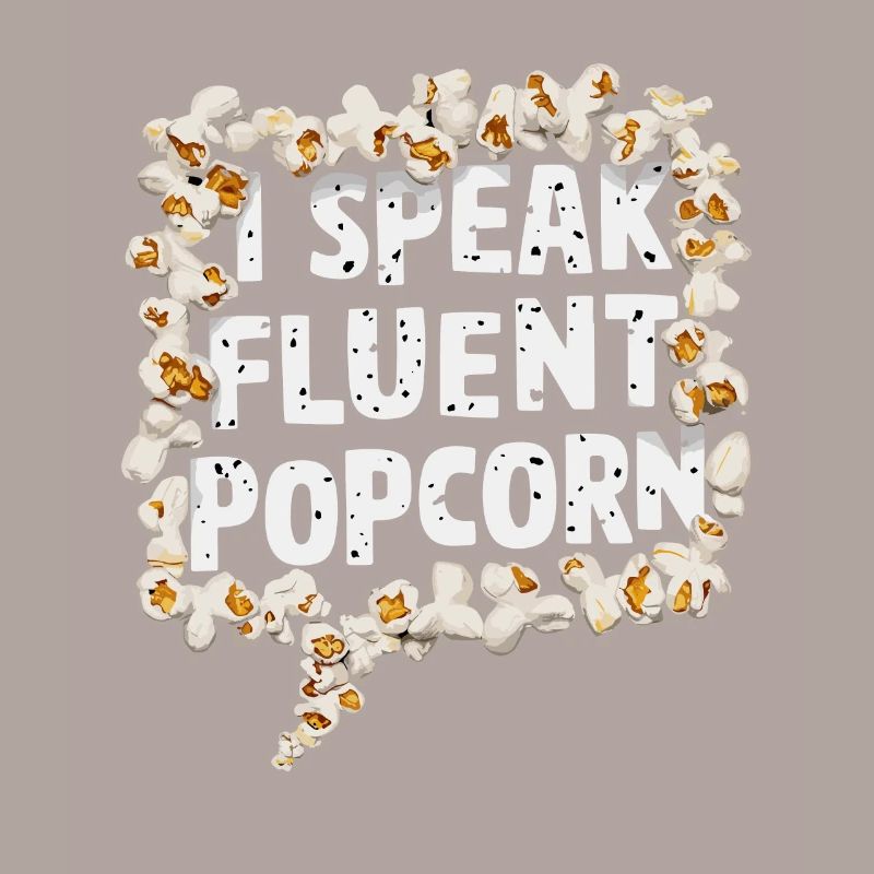 Dicton de pop-corn amusant, pop-corn en rafale