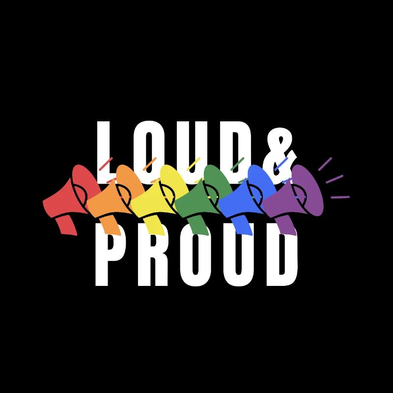 PRIDE Loud and PROUD white