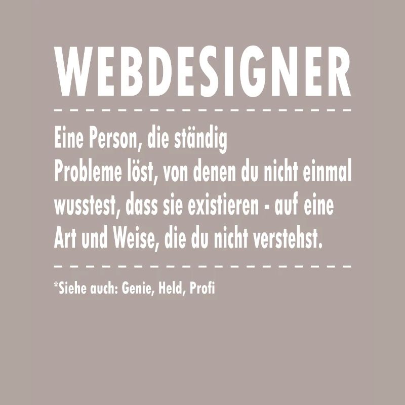 Web Entwickler Webdesigner Definition