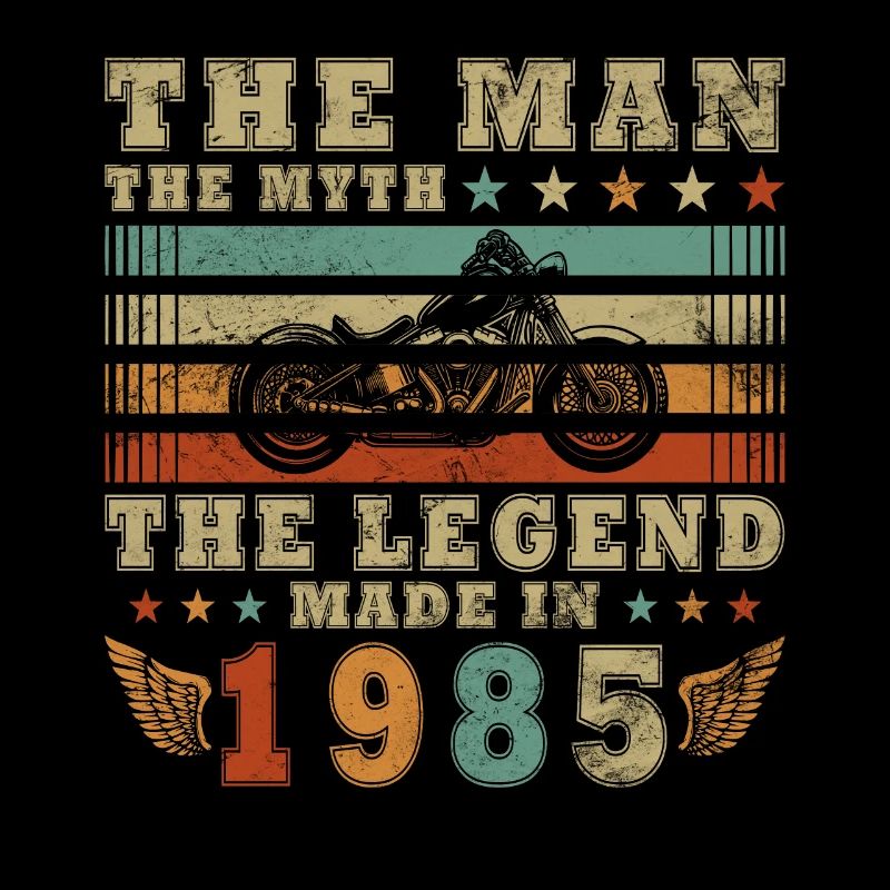 1985 Mann Mythos Legende Motorrad Biker