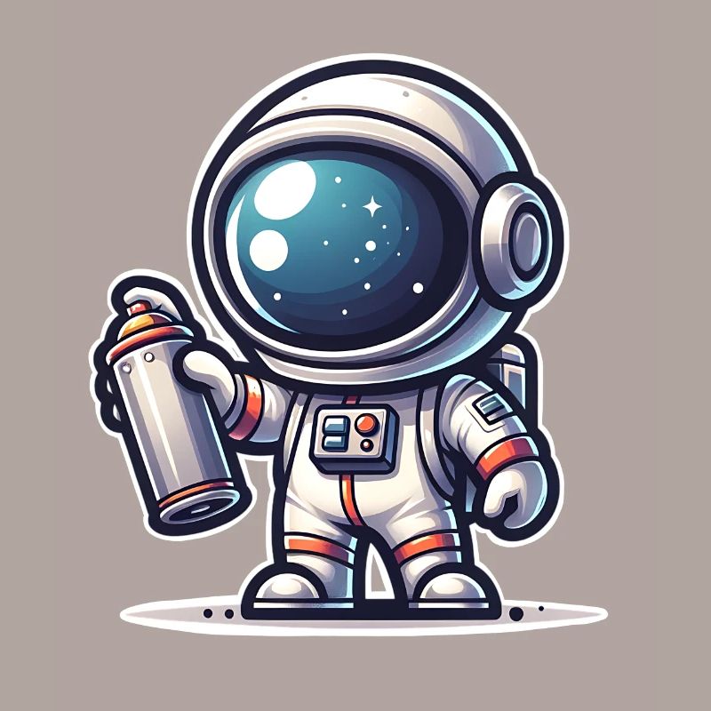 Graffiti Sprayer Astronaut