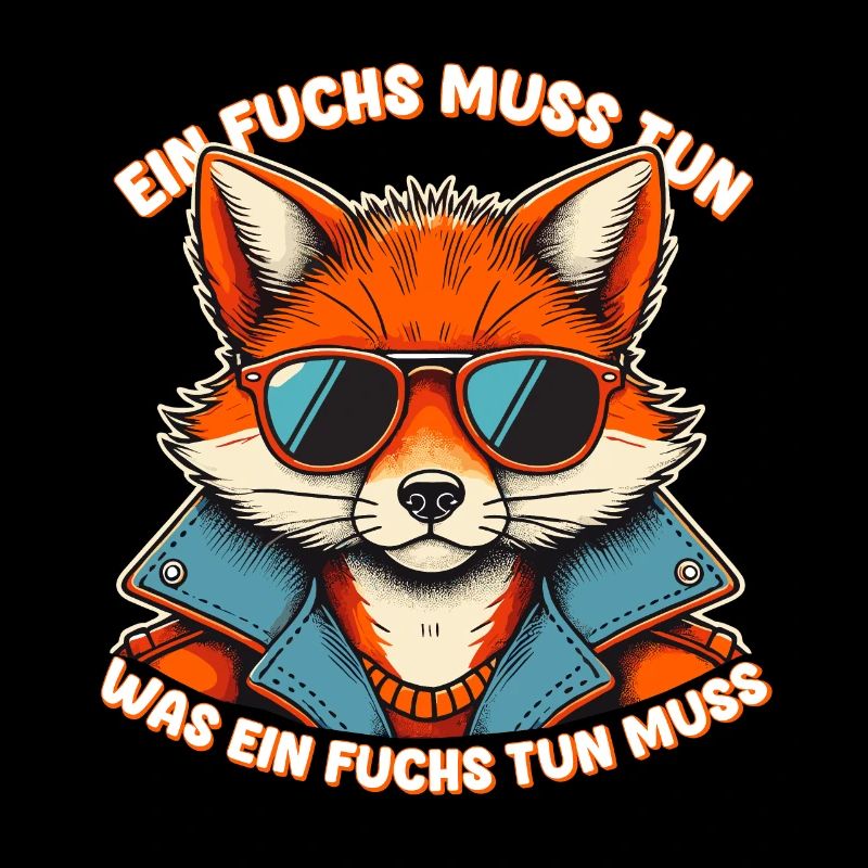 Fox Smart Intelligent Sunglasses Cool Funny Forest
