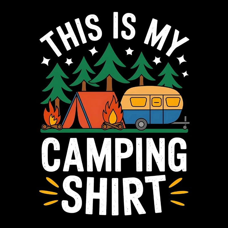 Camping Abenteuer lustiges Zelten Design