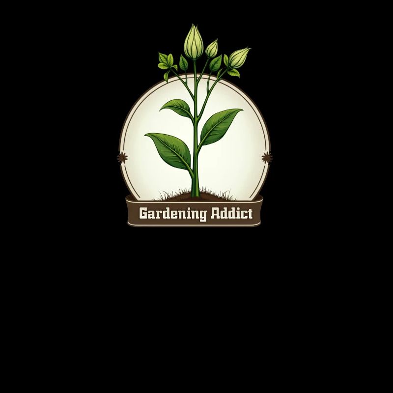 Gartensüchtiger Pflanze Emblem