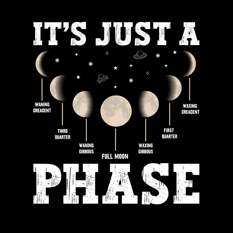 Univers spatial en phase de lune