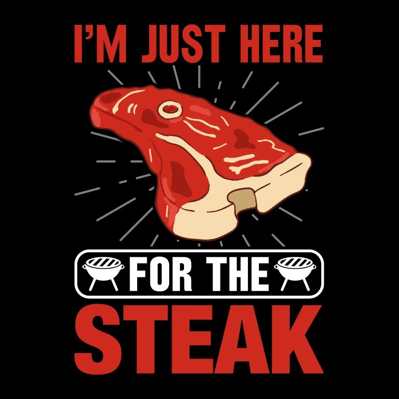 Ich bin wegen dem Steak hier Grillsaison eröffnet