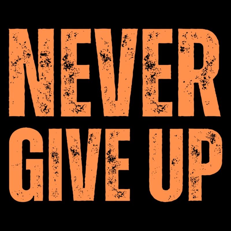 NEVER GIVE UP