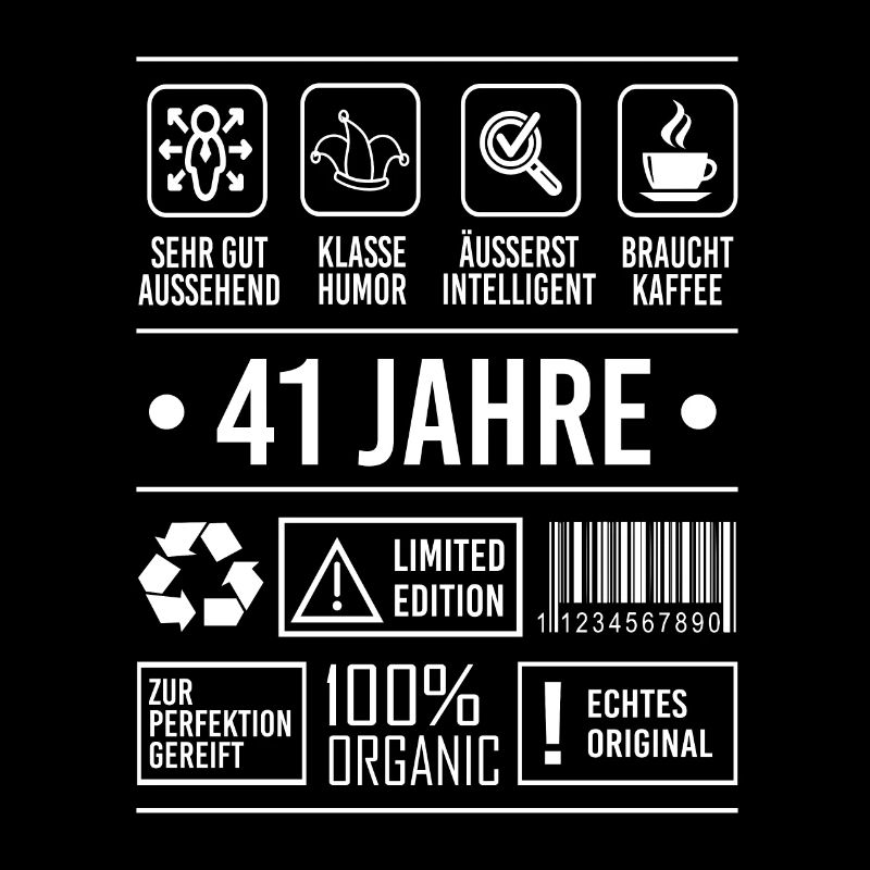41. Geburtstag Spruch 41 Jahre Geschenk