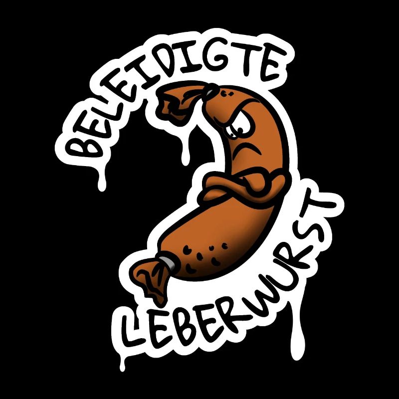 Beleidigte Leberwurst Essen Food Metzger TShirt