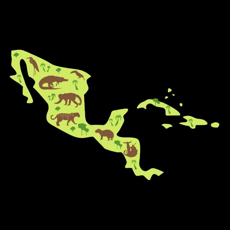 Central America Travel Map Central America