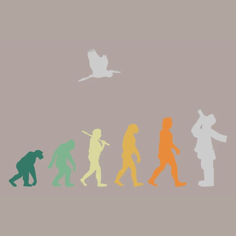 Observation des oiseaux d'ornithologie - Evolution Retro