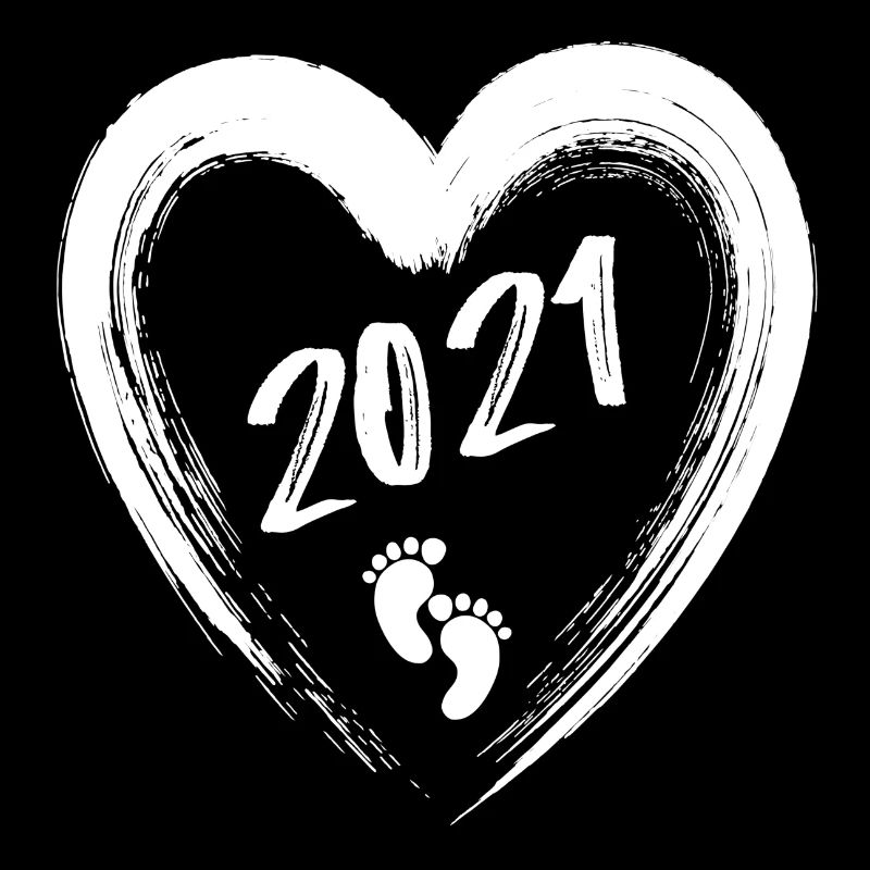 2021 grossesse cœur empreinte bébé