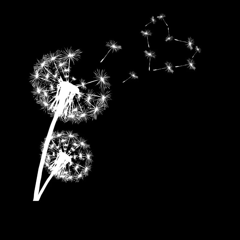 Dandelion with a heart