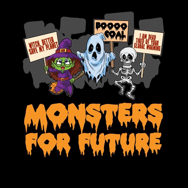 Monster for future climate activist Halloween