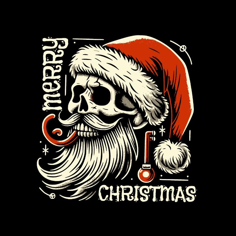 Skull Merry Christmas