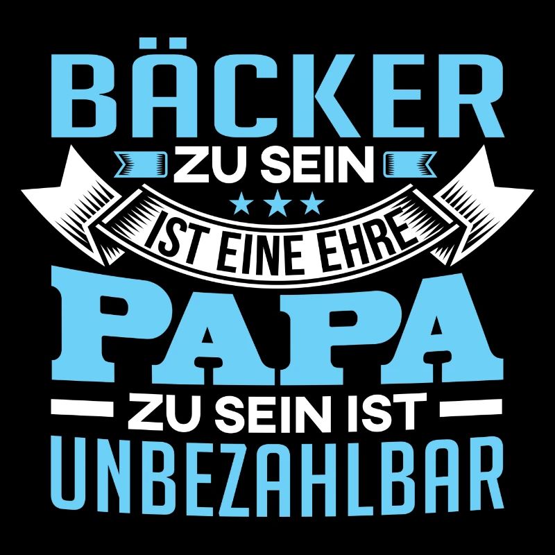 Bäcker Papa Bäckerei Vatertag backen Geschenk