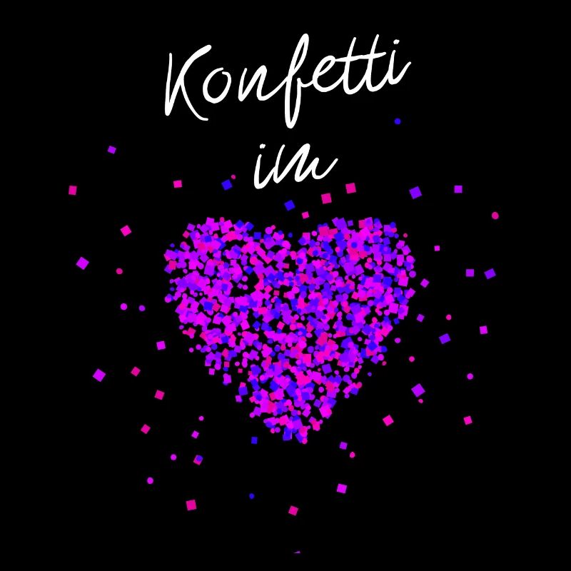 Konfetti im Herzen Fasching Karneval Konfetti