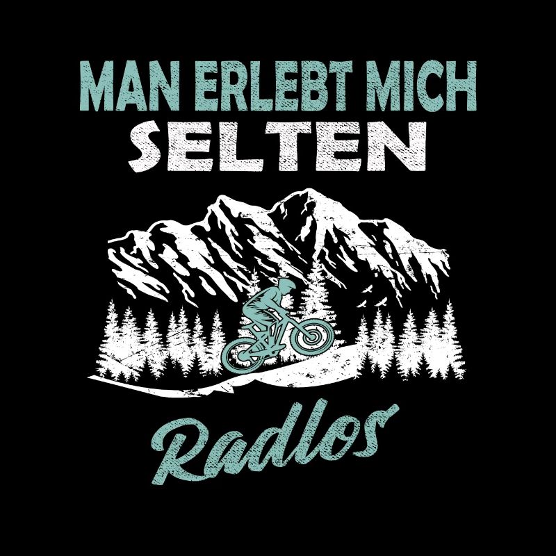 Man erlebt mich selten Radlos