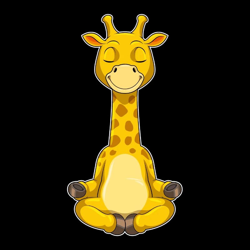 Giraffe at Yoga Meditation