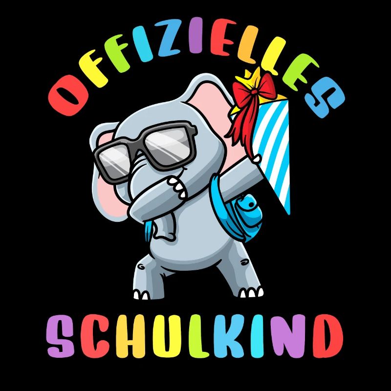 Schulkind Einschulung Elefant