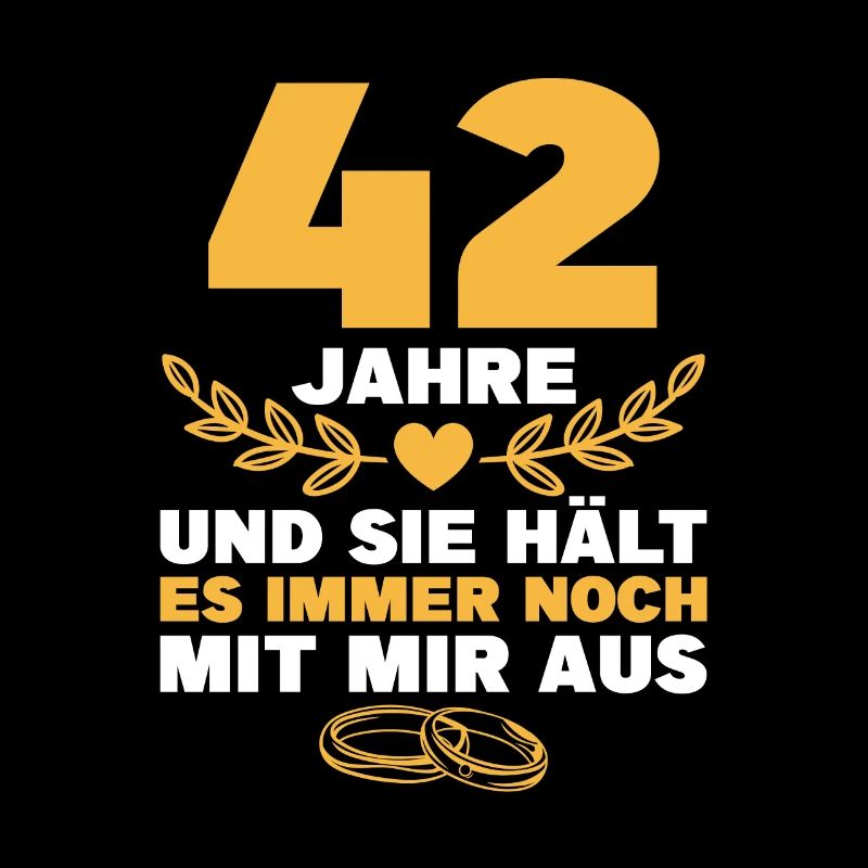 Granathochzeit 42. Hochzeitstag Geschenk Mann