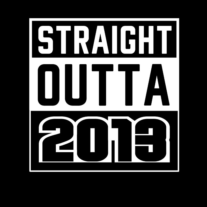 Straight Outta 2013 Geburtstag 2013 Geboren 2013