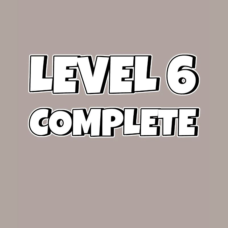 Level 6 Complete Geburtstagsgeschenk 6 Jahre