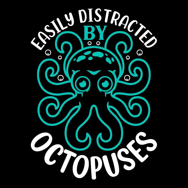 Céphalopode Kraken Octopus - facilement distrait par O