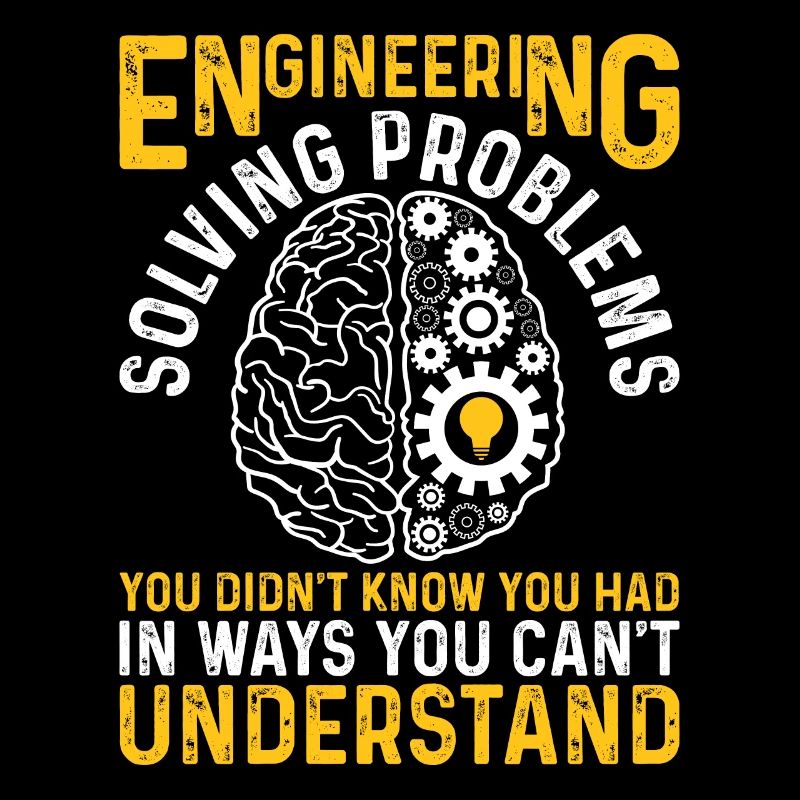 Funny Engineer Engineering Gear Brain Technician E