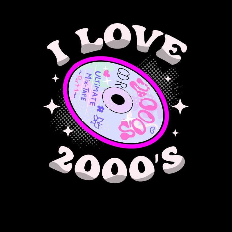 J’aime les années 2000 Décennie 2000 Ère Millénium Millésime
