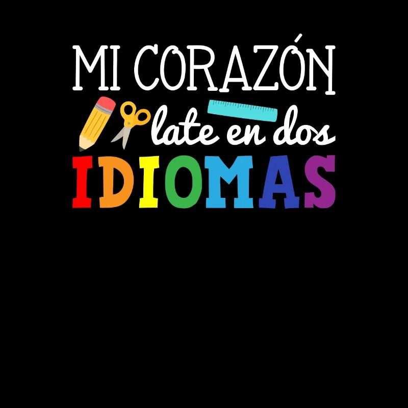 Mi corazon late en dos idiomas, bilingual Spanish