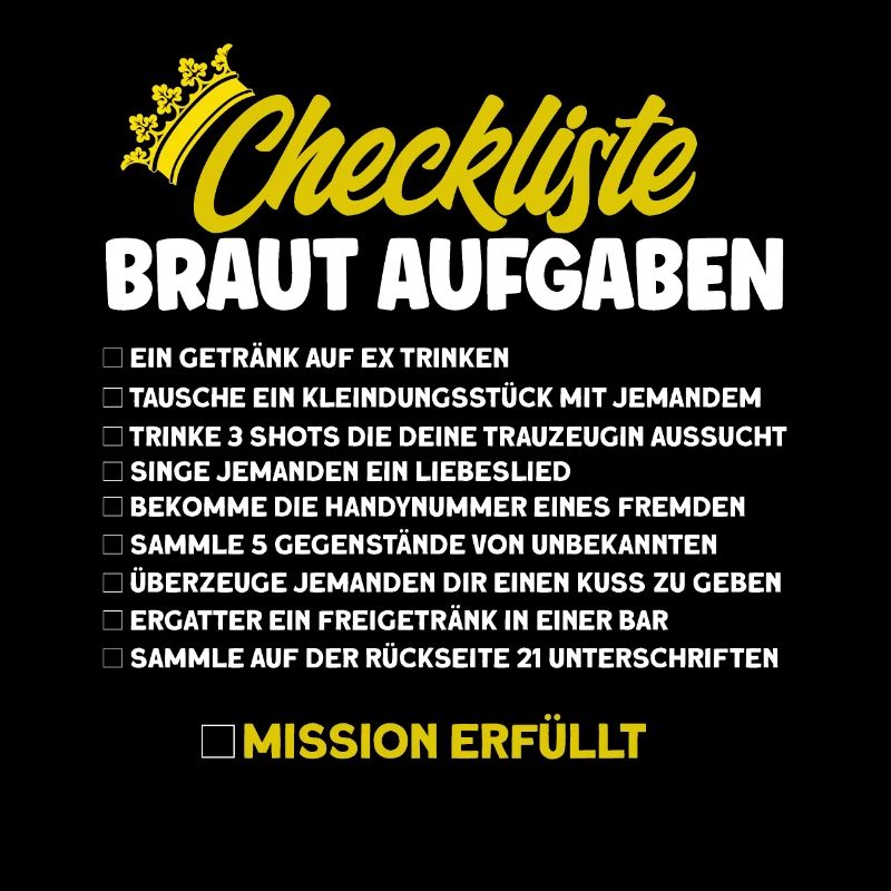 Checkliste Braut Aufgaben