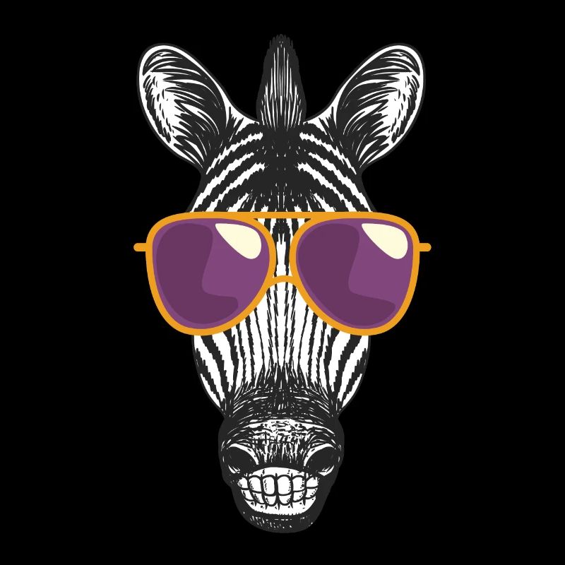 Zebra Mit Sonnenbrille