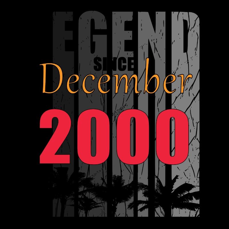 Baujahr 2000 Dezember geboren Geschenkidee