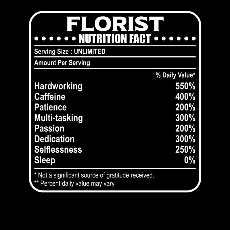 Funny Florist Valeur nutritive pour fleuriste