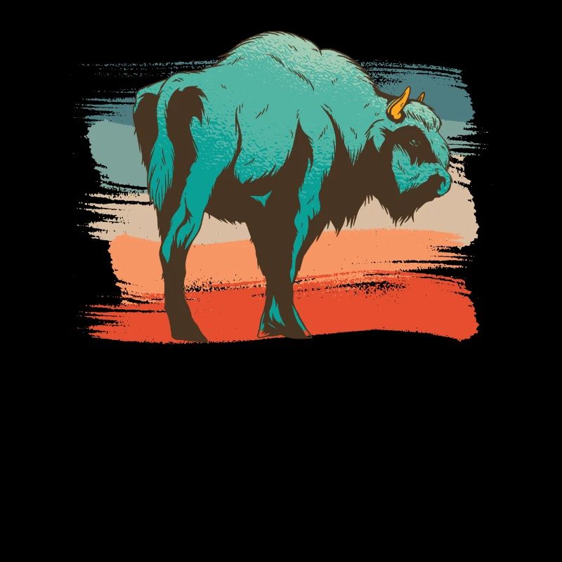 Animal bison illustration