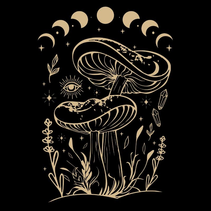 Boho Mushrooms Cottage Core Esthétique Goblincore