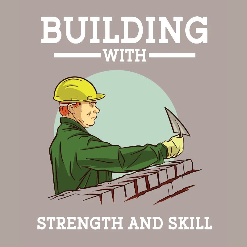 Construction Worker Building With Strength And Skill Construction