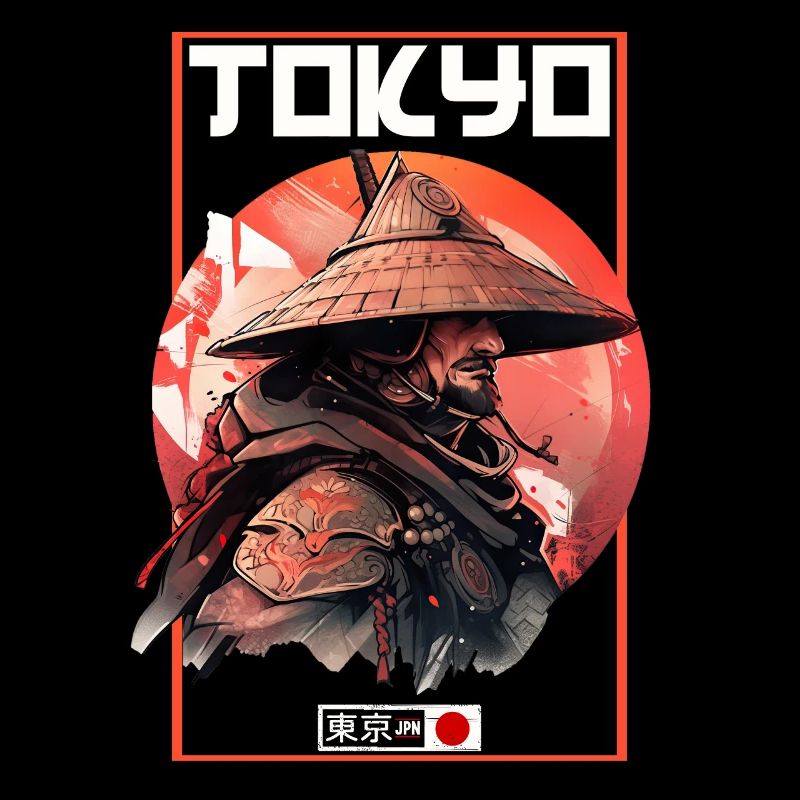 Asien 80er Japanischer Retro Samurais Samurai