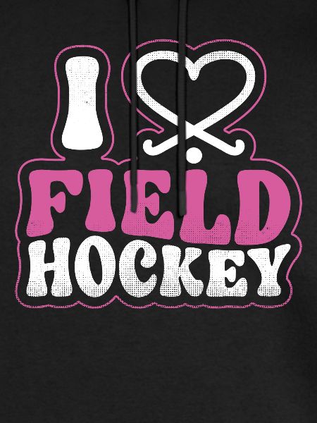 Field Hockey Heart I Love Field