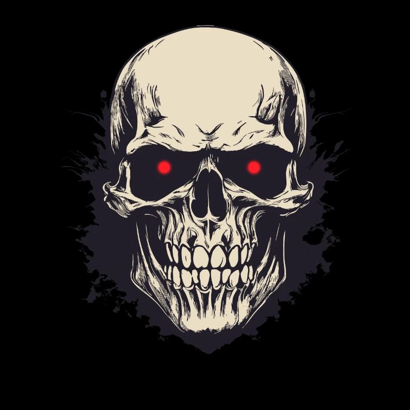 japanisch Damon art face Skull devil oni harajuku