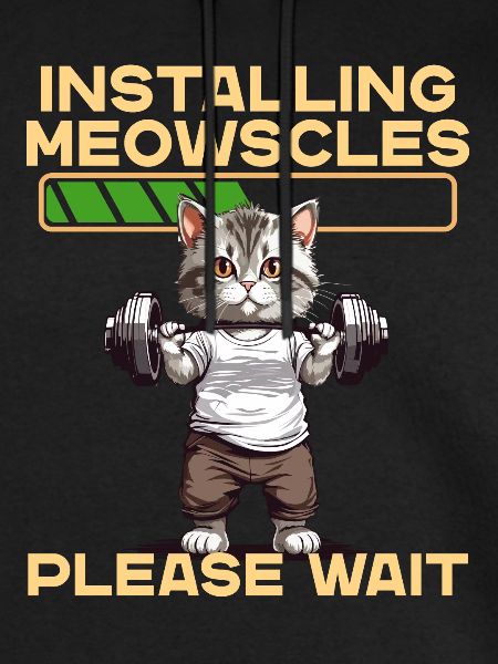 Meowscles Sjov Kat Bodybuilder Træning