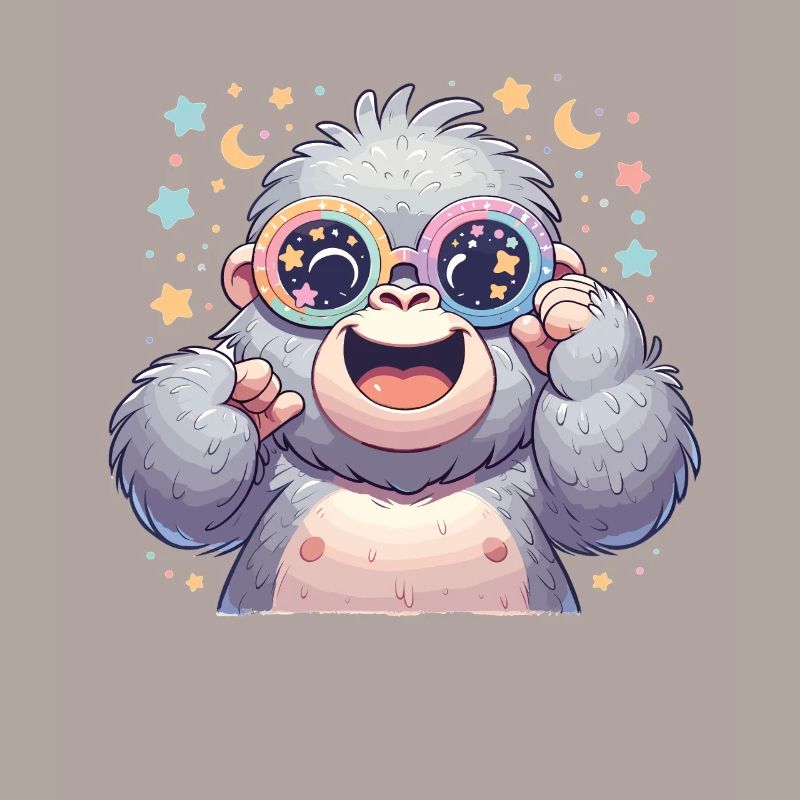 Gorilla mit Sonnenbrille