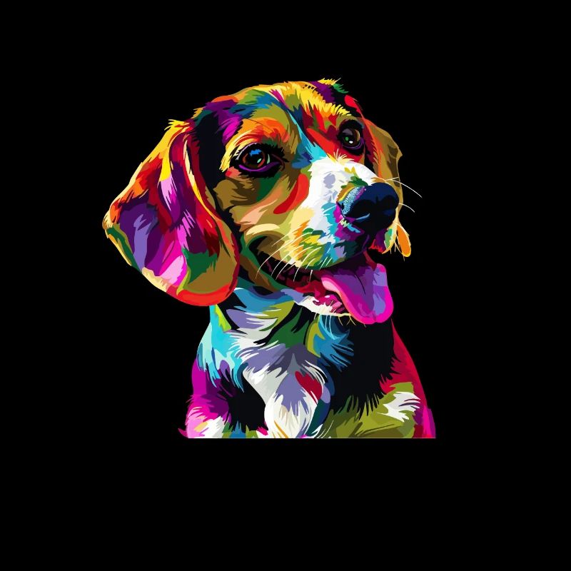 beagle Beagle coloré