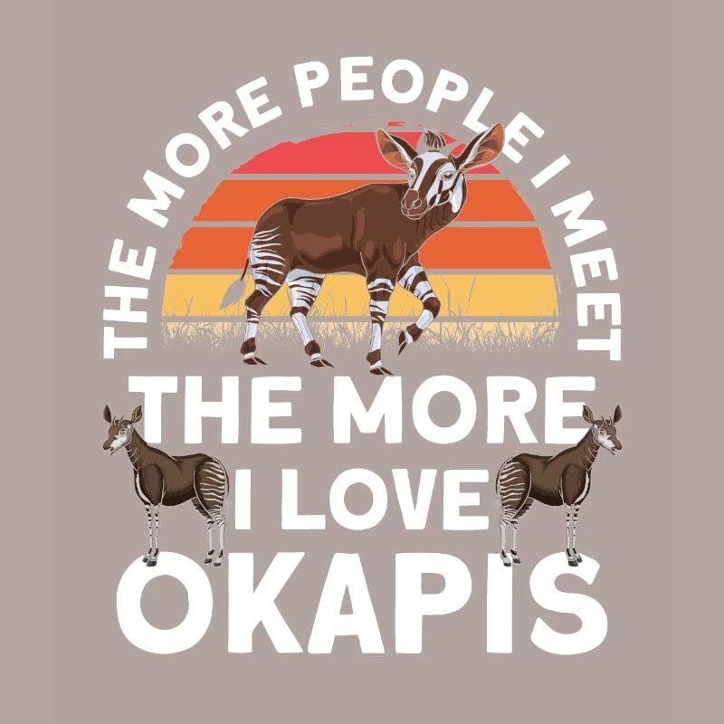Funny zookeeper okapi lover