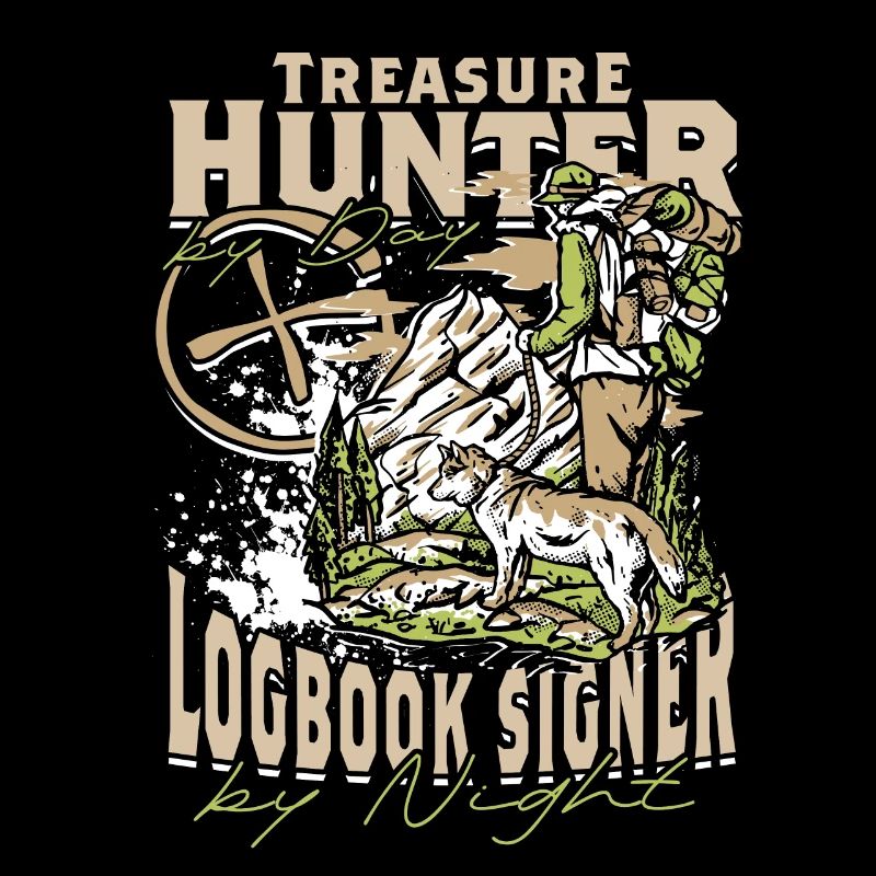 Geocache Treasure Hunter By Day