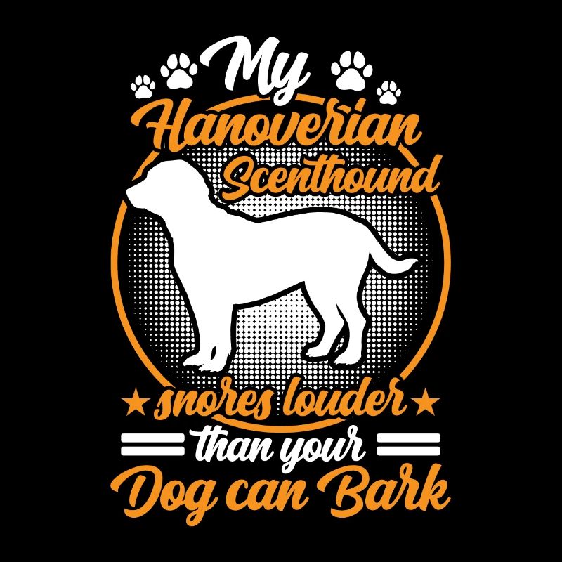 Le chien courant hanovrien ronfle plus fort